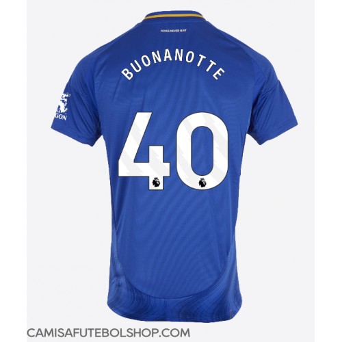 Camisa de time de futebol Leicester City Facundo Buonanotte #40 Replicas 1º Equipamento 2024-25 Manga Curta